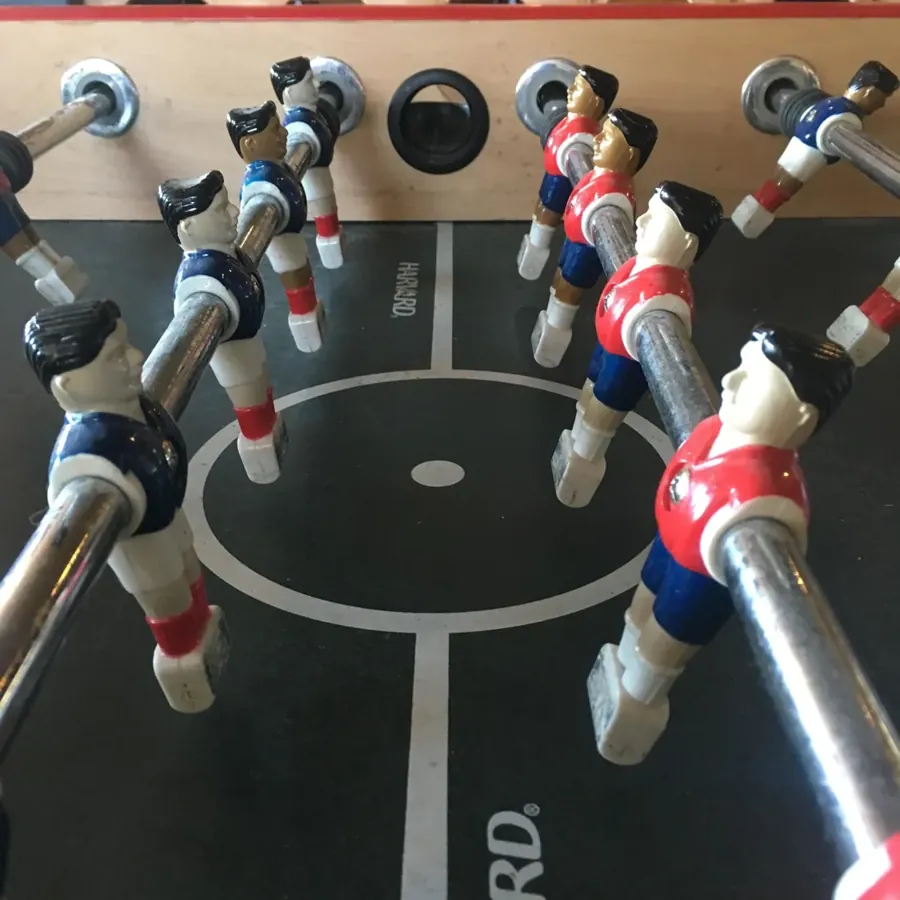 A foosball table at JC’s Bar + Grill in downtown Bend