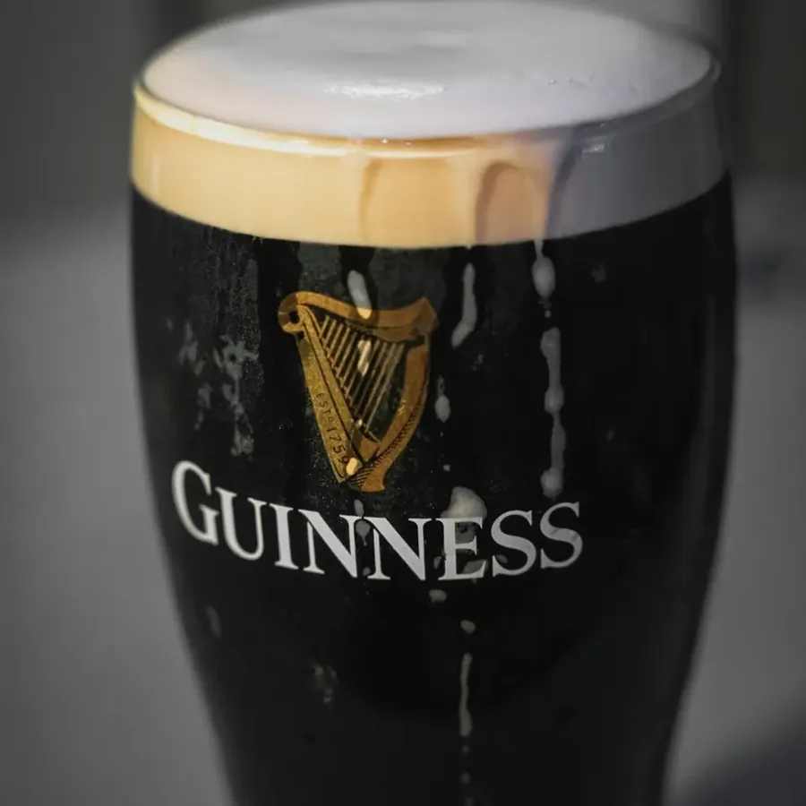 A freshly poured pint of Guinness at The Emerald Loop Irish pub in Bend