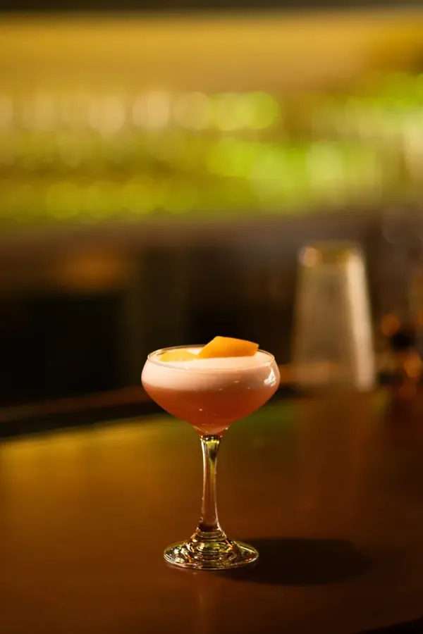 A cocktail on the bar at Zydeco Kitchen & Cocktails in downtown Bend