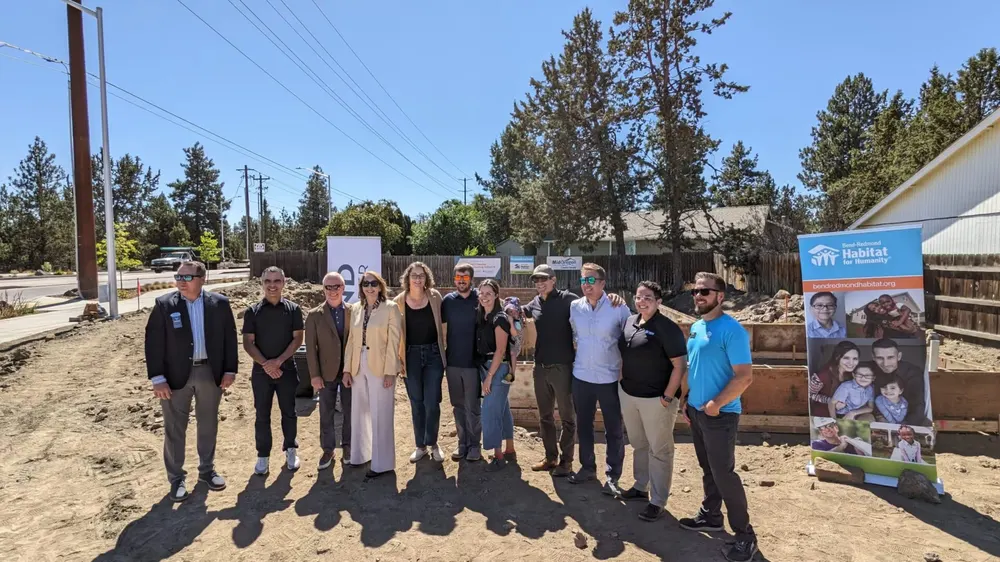 Bend Chamber members at a groundbreaking event