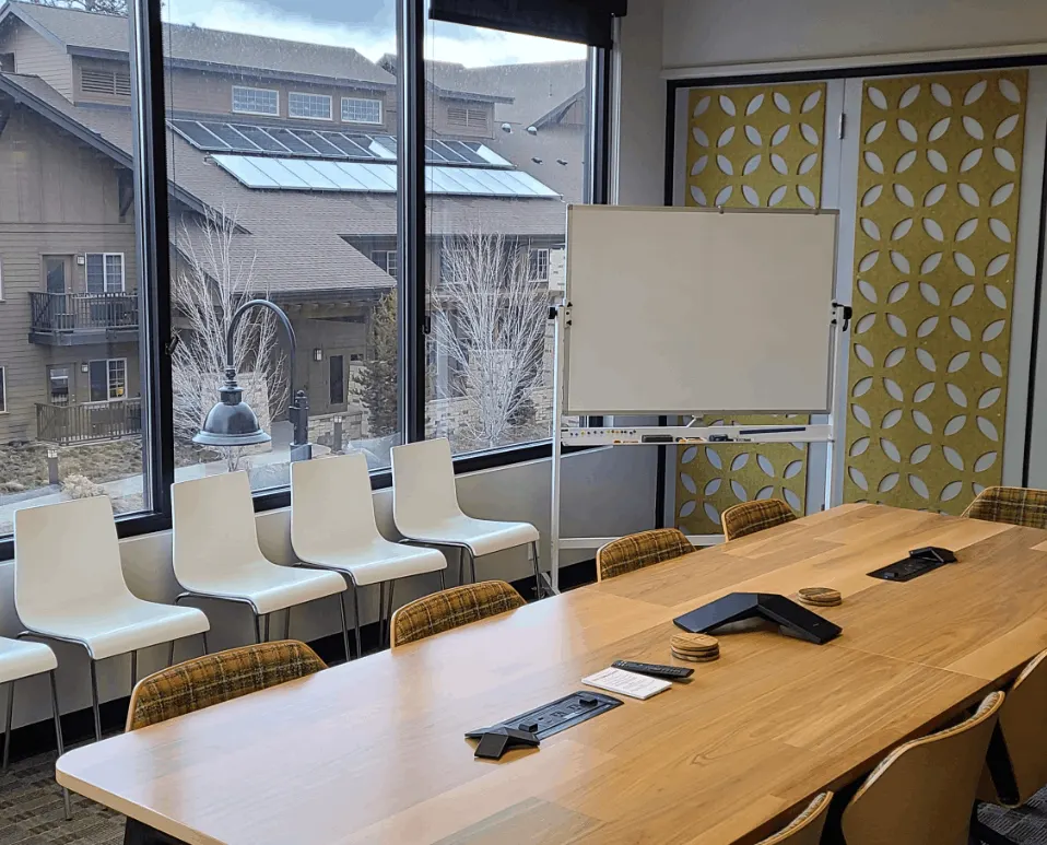 A conference room at the IBA Business Brokers Bend office