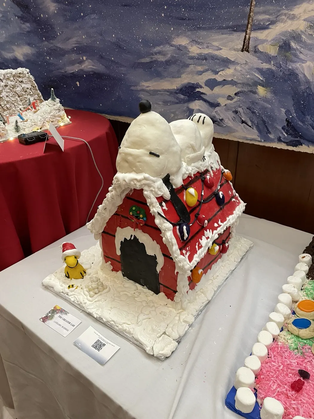 A Snoopy gingerbread creation in Bend