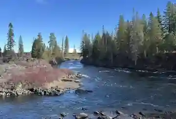 A Bend river scene in winter