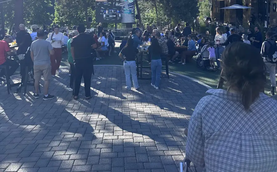 A crowd at a community event in Bend, Oregon