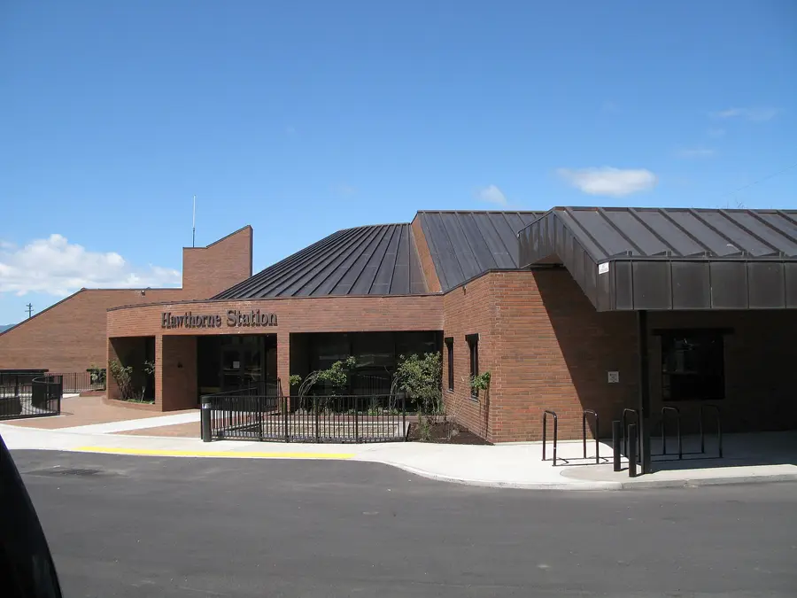 Hawthorne Station, the Cascades East Transit hub in central Bend