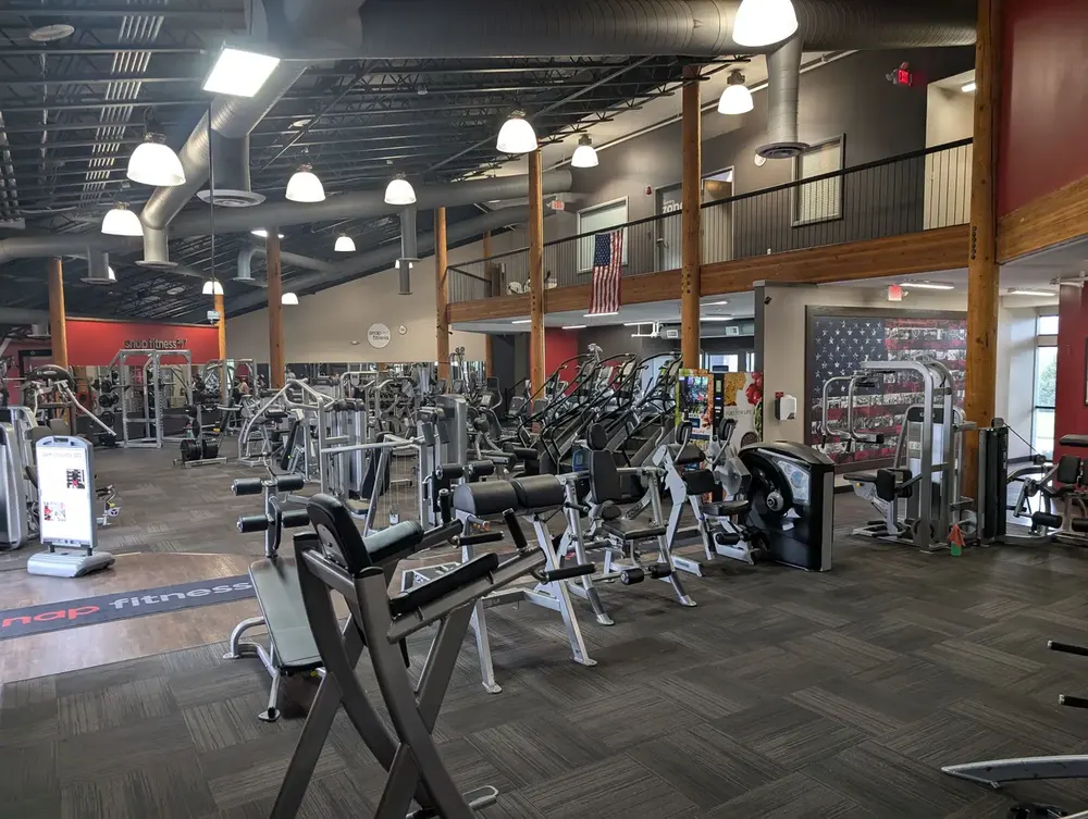 The weight floor at Snap Fitness on Reed Market Road