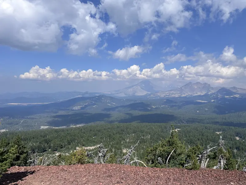 Cascade peaks seen from the high country near Sisters, Oregon
