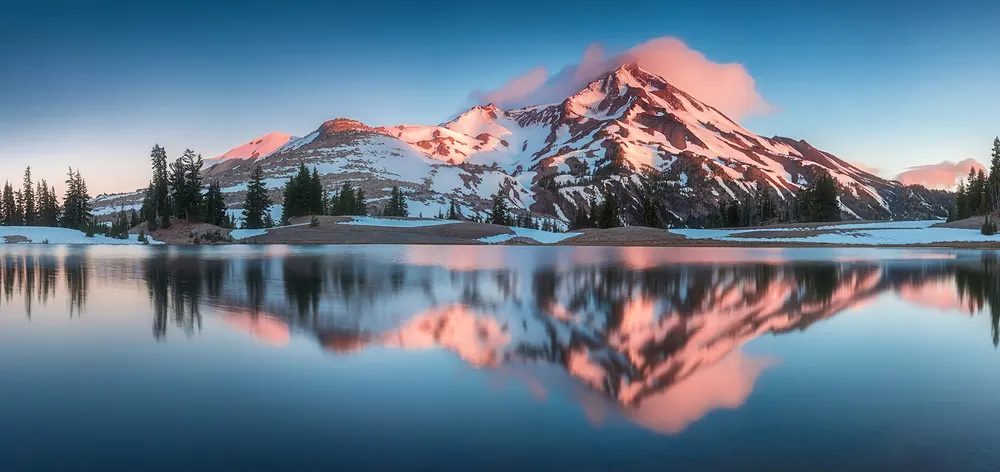 South Sister above the Cascade Lakes