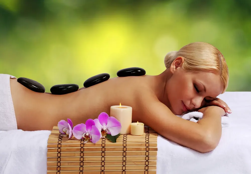 A hot stone massage at May Spa