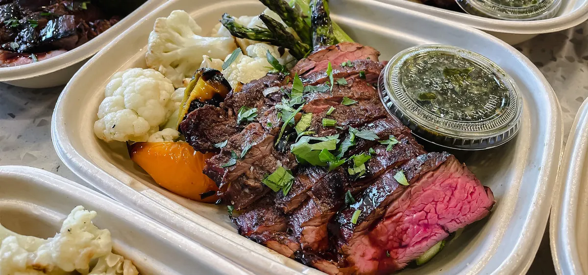 A chef-prepared meal from Kitchen Heartbeets in Bend