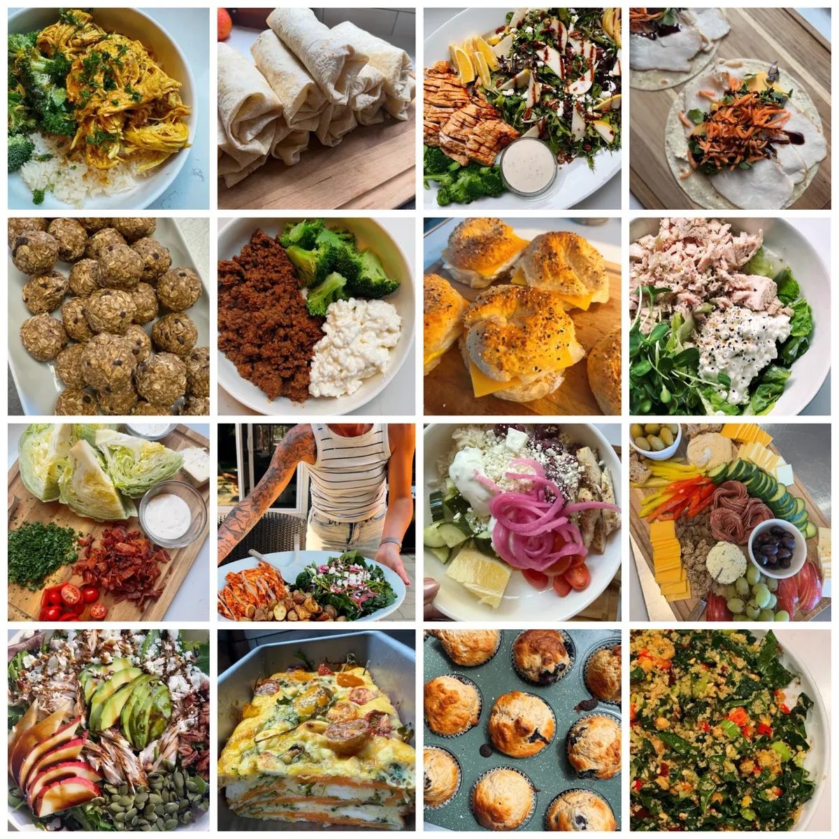 A grid of healthy meals from Intentional Kitchen in Bend