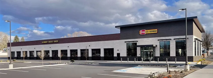 A Les Schwab Tire Center building