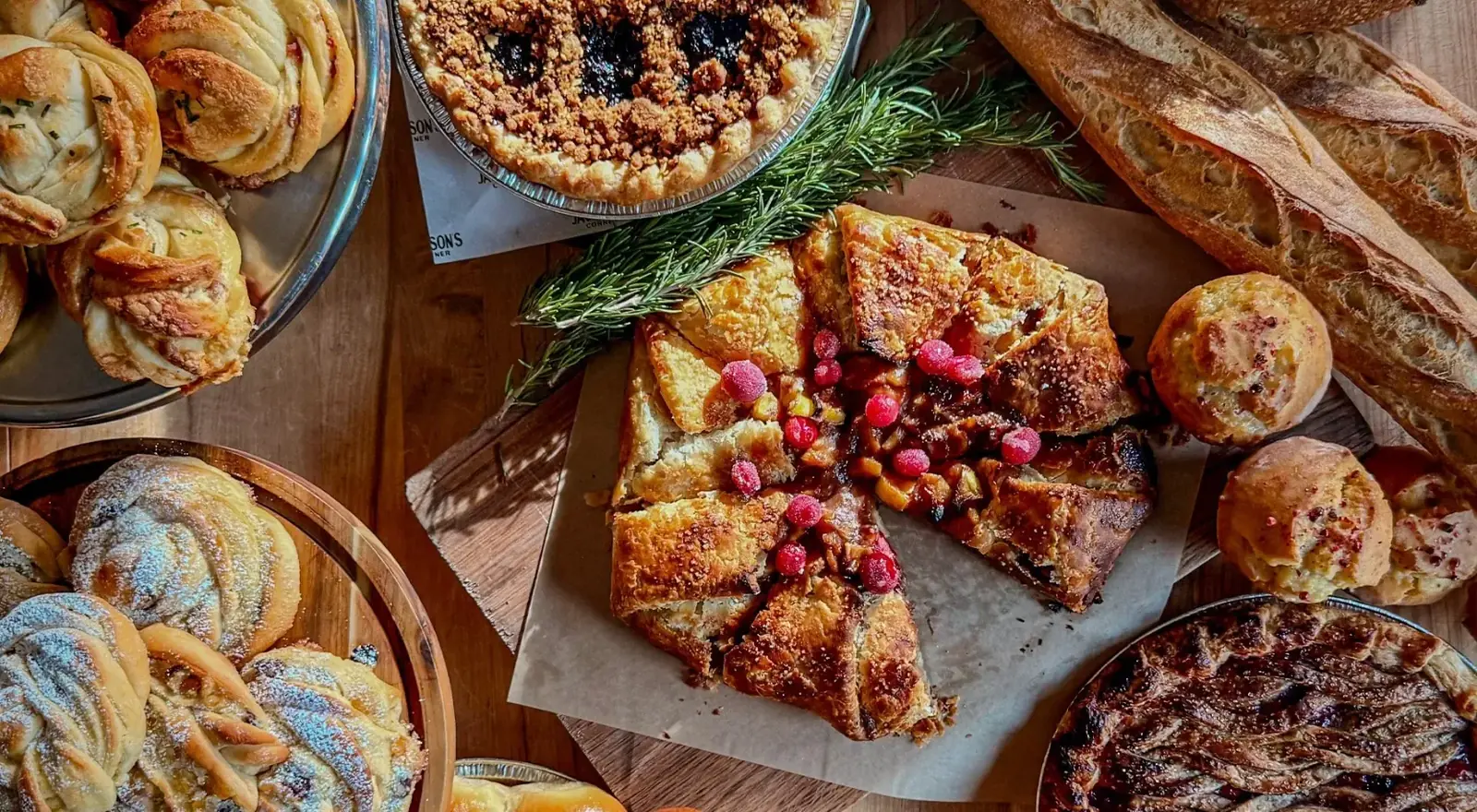 Holiday pies, a cranberry galette and pastries from Jackson's Corner bakery in Old Bend