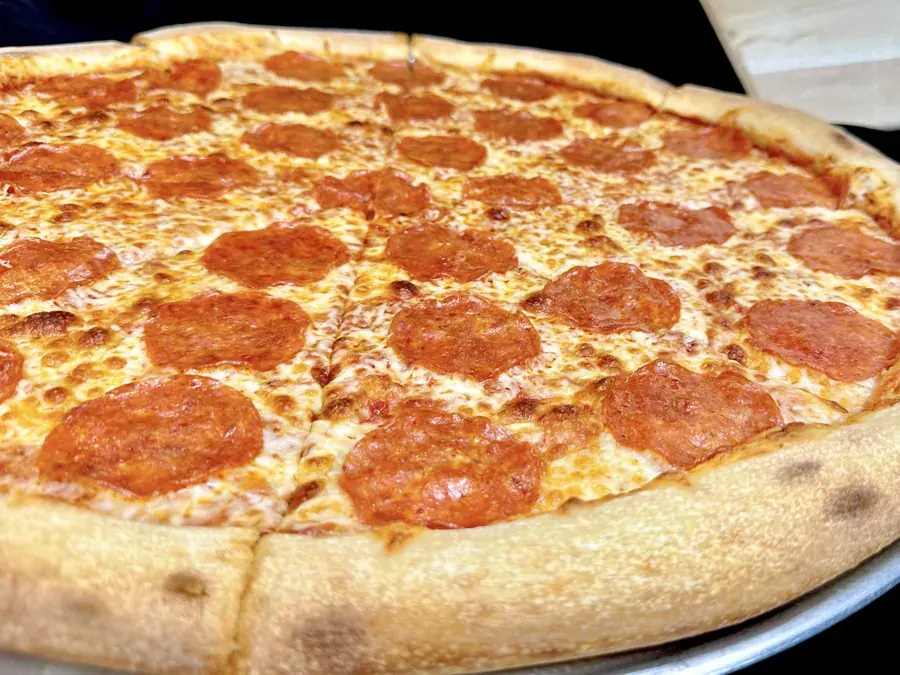 A large pepperoni pizza at Cibelli’s Pizza in Bend