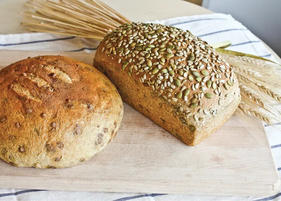 Two loaves of fresh bread from Great Harvest Bread Co. in downtown Bend