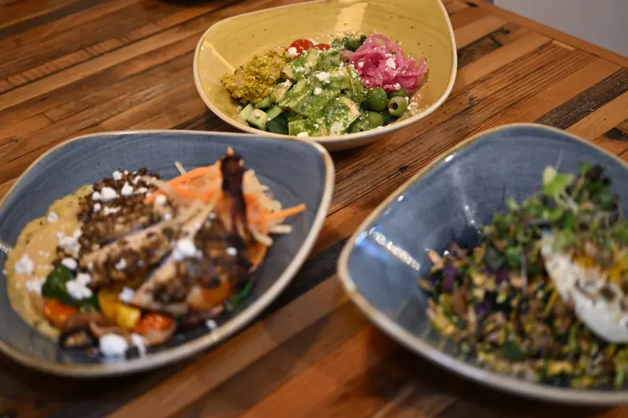 Three grain and vegetable bowls at Mother’s Juice Cafe on Galveston Avenue in Bend